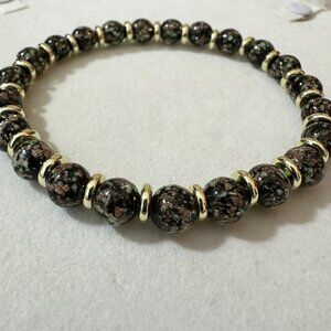 Fire Fly Glow in the Dark Lampwork Beaded Bracelet